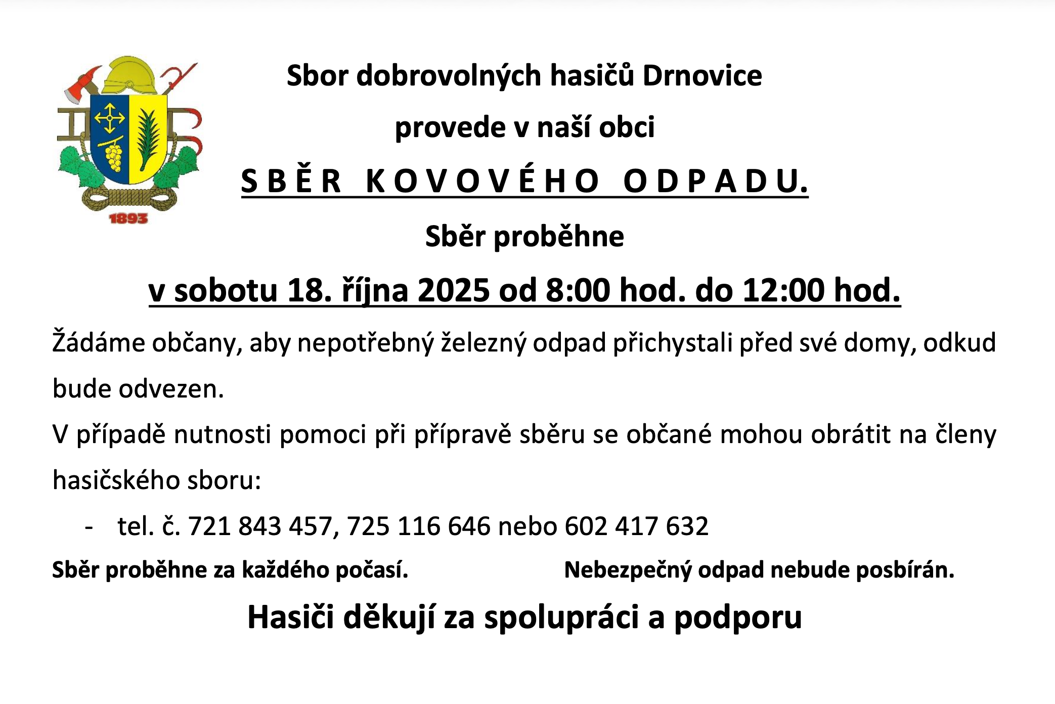 Sber zeleza podzim 2025